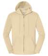 SS153 622860 Fruit of the Loom Iconic Premium Hooded Sweat Jacket Desert Sand colour image